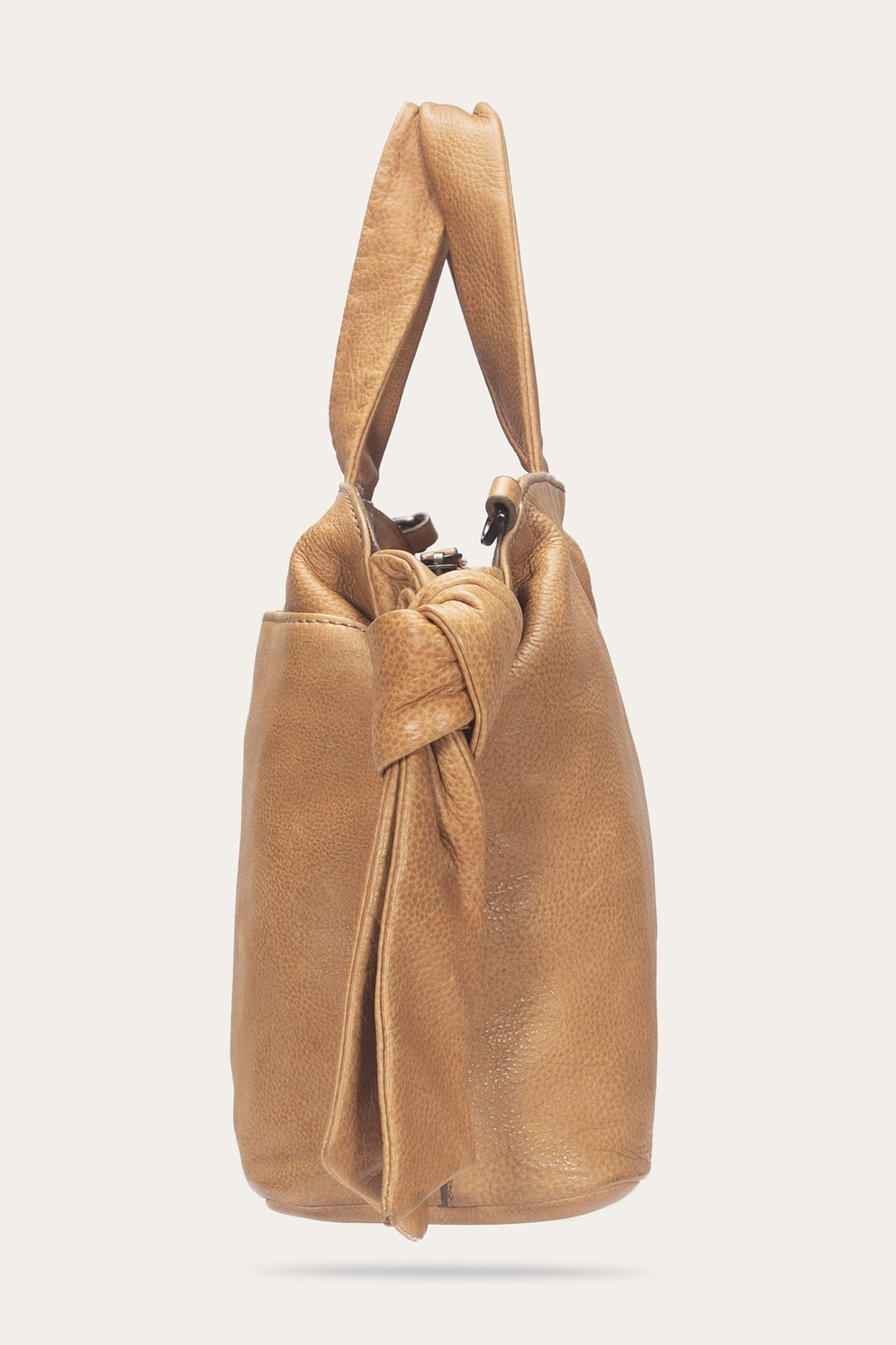 Beige Nora Knotted Satchel | Frye Trusted