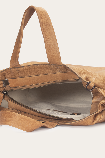Beige Nora Knotted Satchel | Frye Trusted