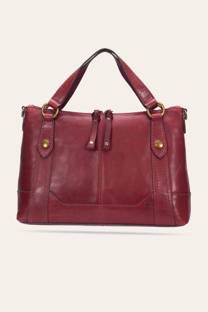 Berry Lacquer Melissa Medium Satchel | Frye Trusted
