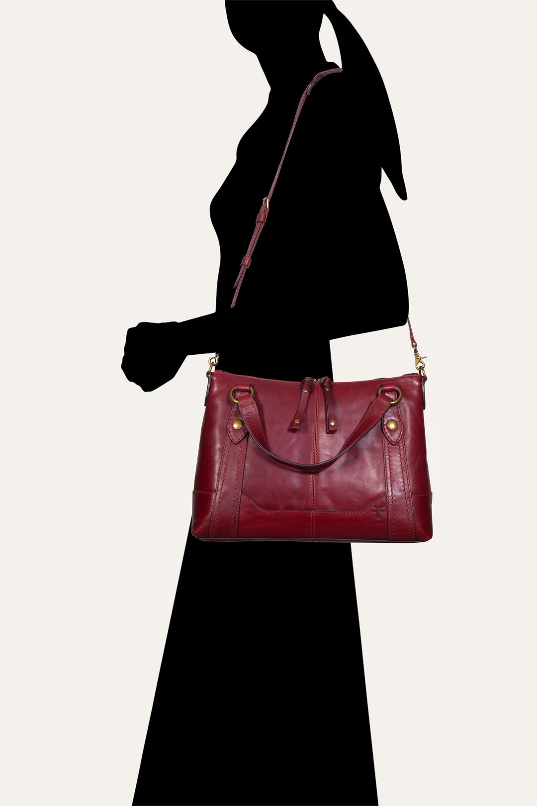 Berry Lacquer Melissa Medium Satchel | Frye Trusted