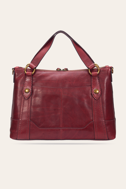 Berry Lacquer Melissa Medium Satchel | Frye Trusted