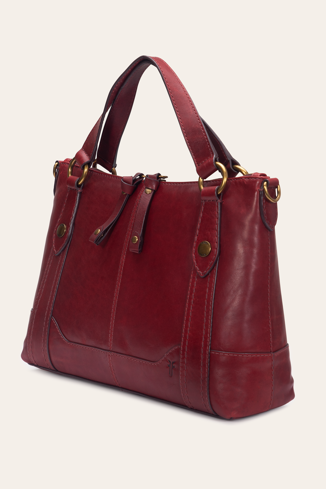 Berry Lacquer Melissa Medium Satchel | Frye Trusted