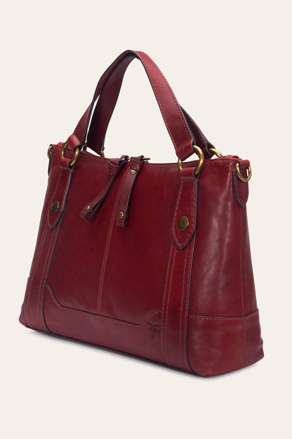 Berry Lacquer Melissa Medium Satchel | Frye Trusted