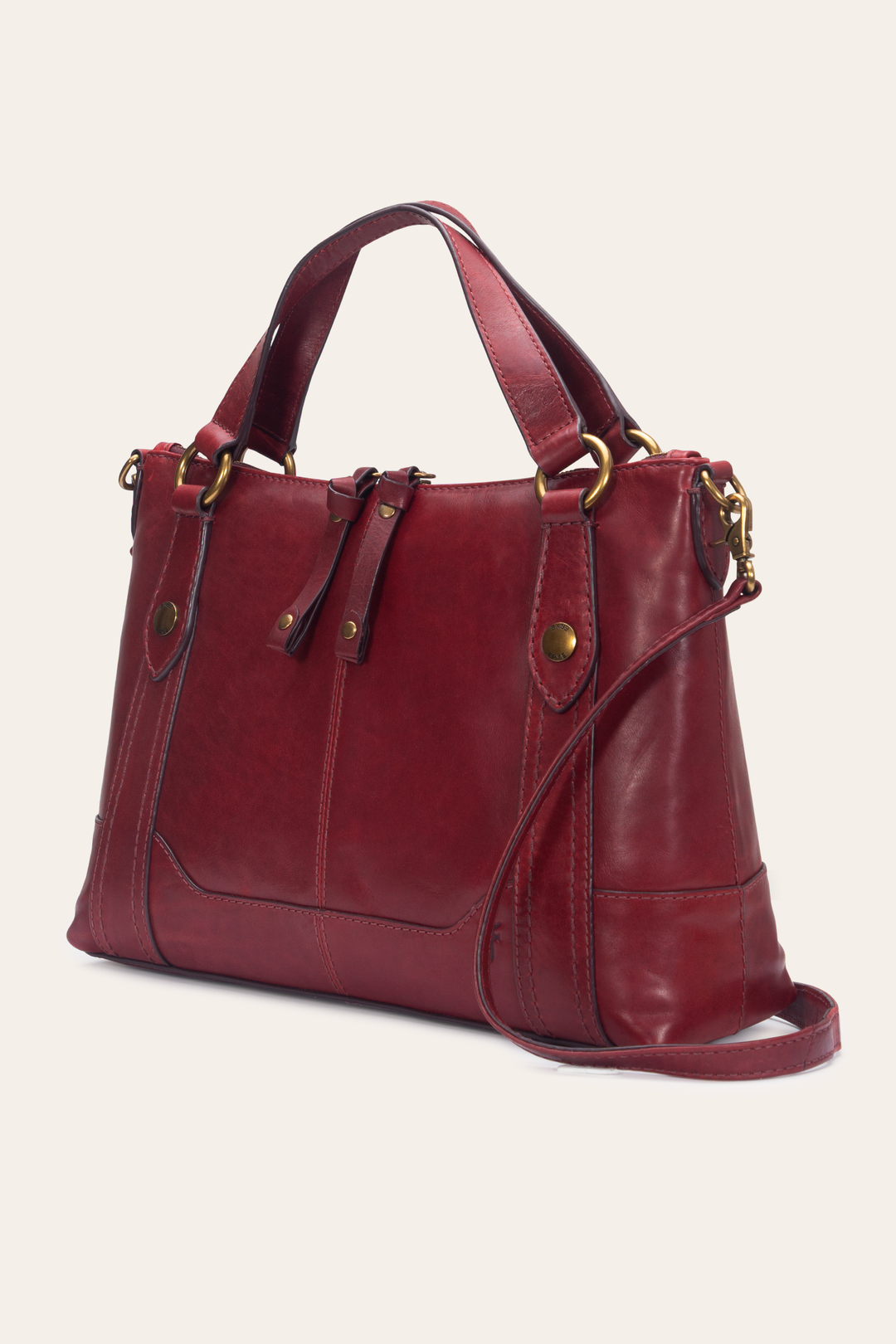 Berry Lacquer Melissa Medium Satchel | Frye Trusted