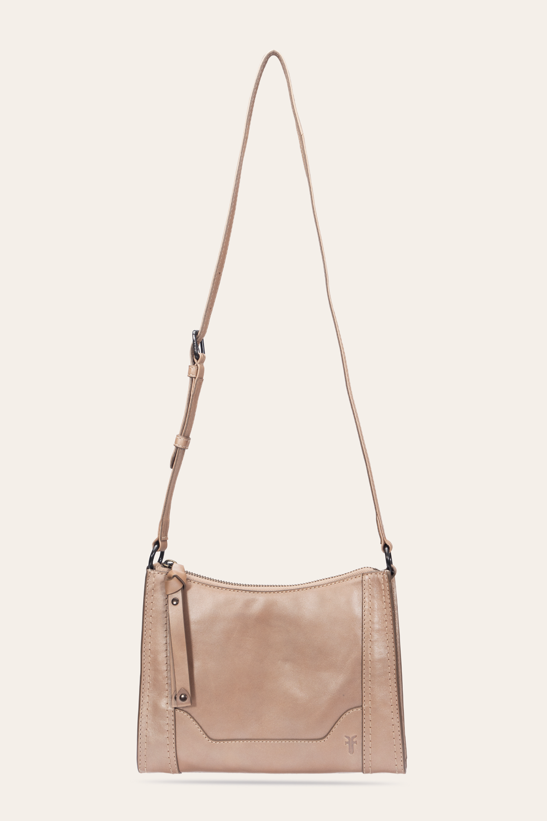 Light Bronze Melissa Zip Crossbody | Frye Essential
