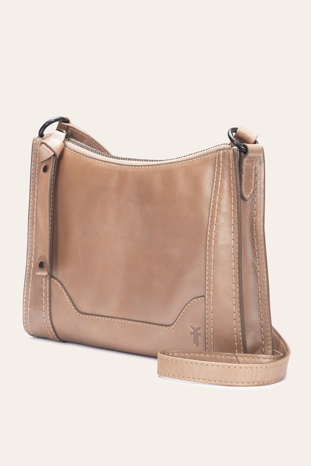 Light Bronze Melissa Zip Crossbody | Frye Essential