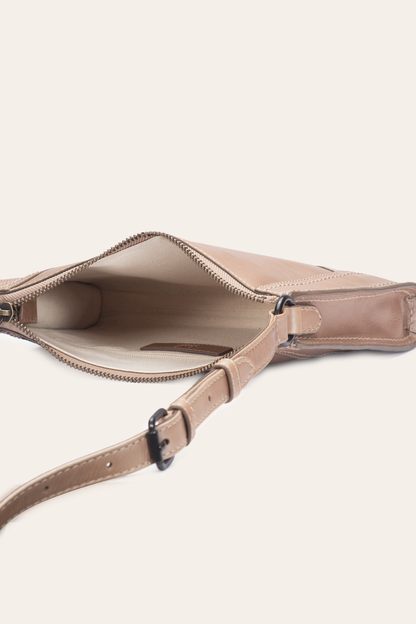 Light Bronze Melissa Zip Crossbody | Frye Essential