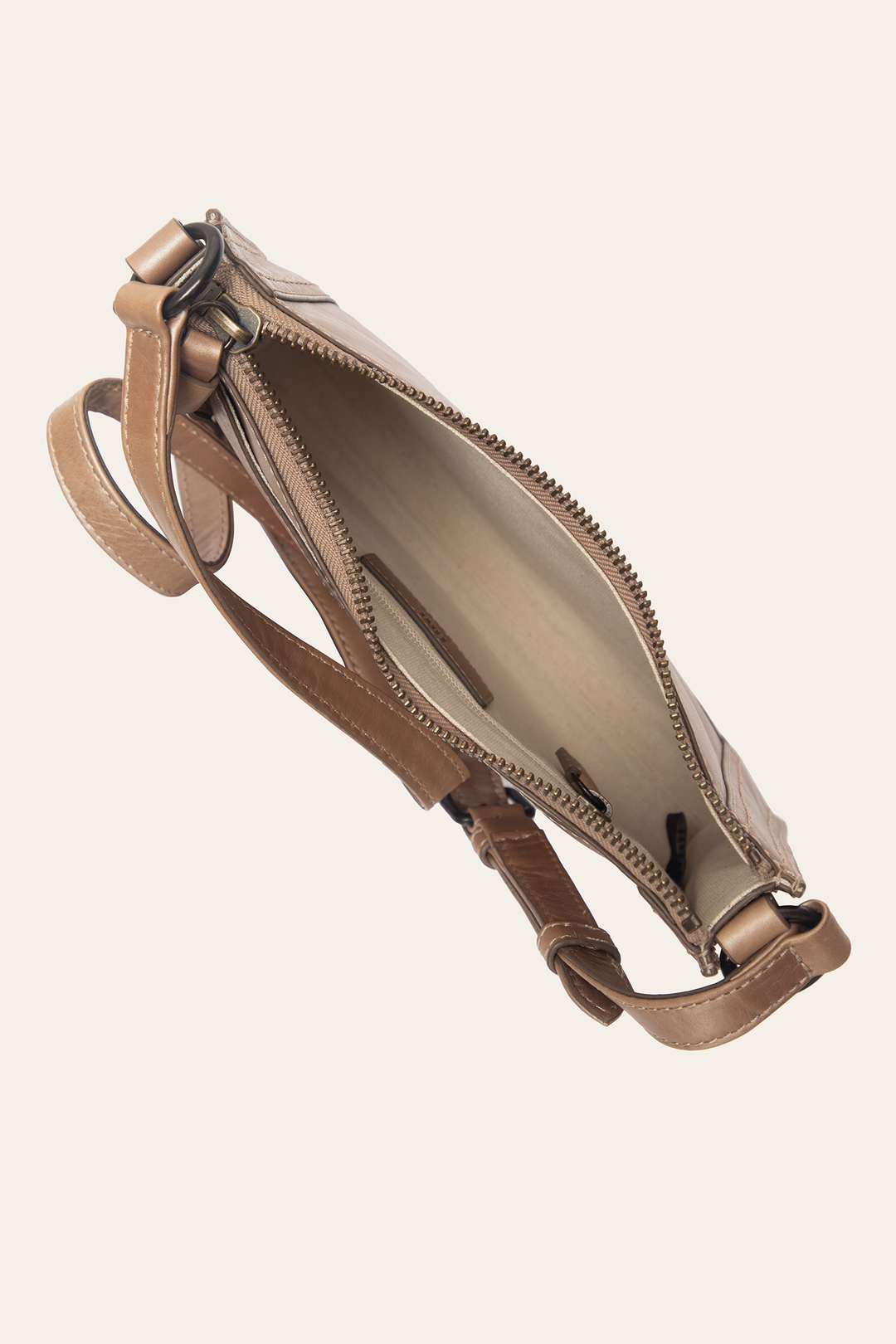 Light Bronze Melissa Zip Crossbody | Frye Essential