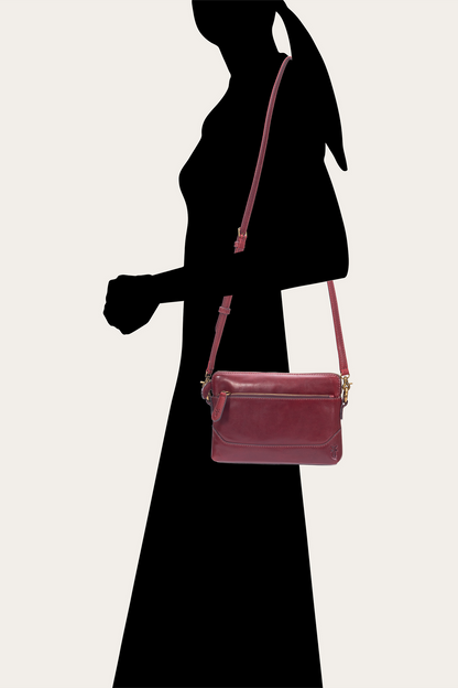 Berry Lacquer Melissa Crossbody Wristlet | Frye Discount