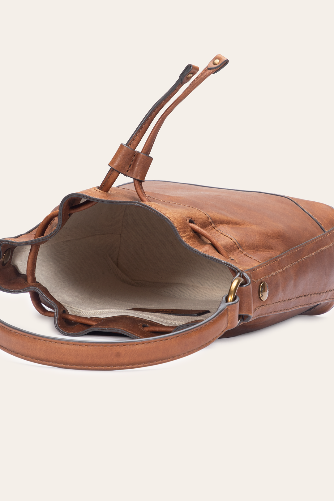 Cognac Melissa Convertible Bucket | Frye Essential