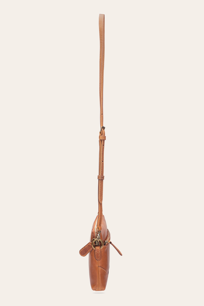 Melissa Burnt Terracotta Crossbody Wristlet | Frye Signature
