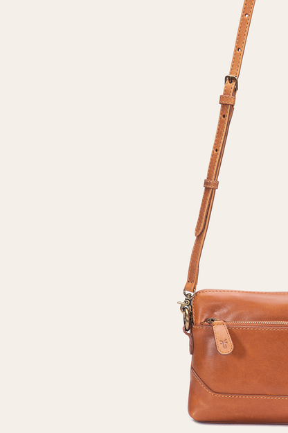 Melissa Burnt Terracotta Crossbody Wristlet | Frye Signature