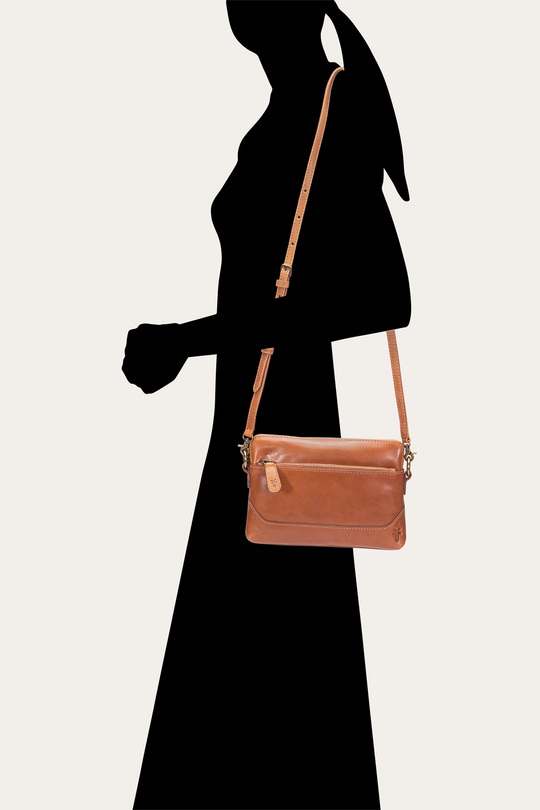 Melissa Burnt Terracotta Crossbody Wristlet | Frye Signature