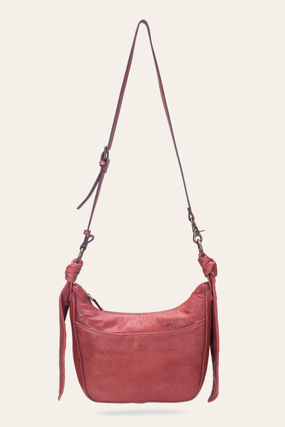 Nora Knotted Crossbody in Burgundy | Frye Everyday