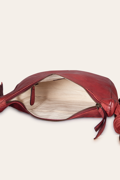 Nora Knotted Crossbody in Burgundy | Frye Everyday