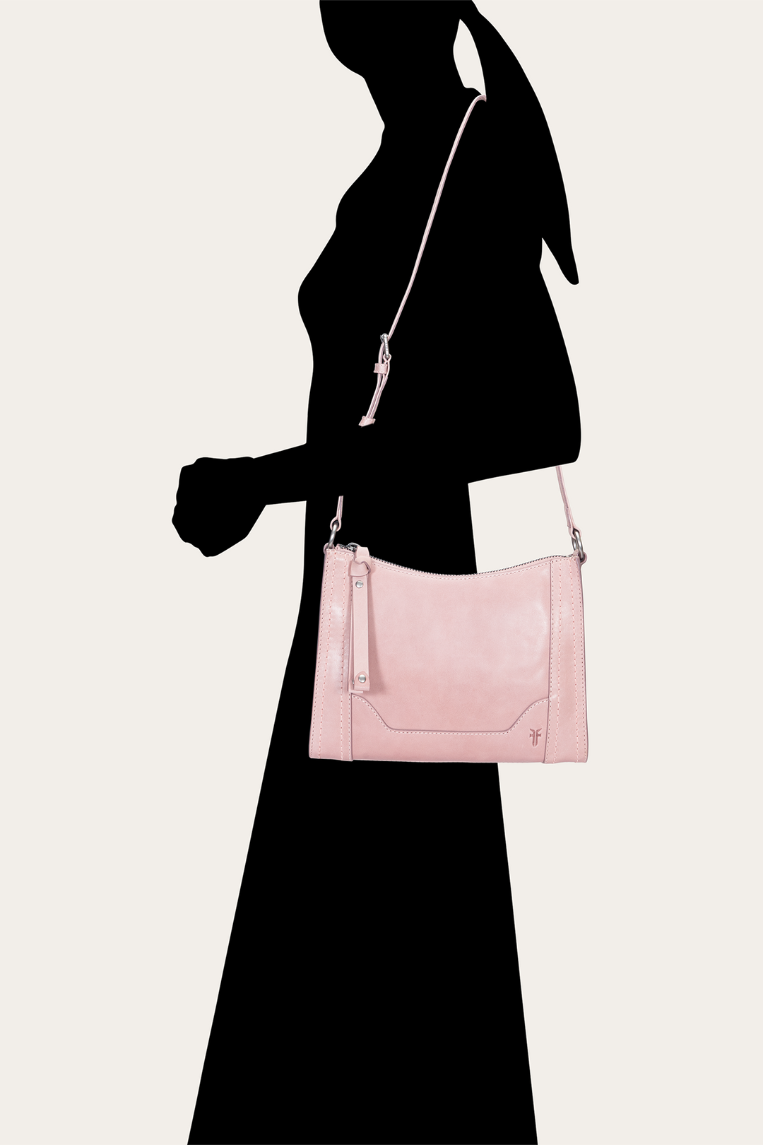 Melissa Zip Crossbody in Woodrose | Frye Trending
