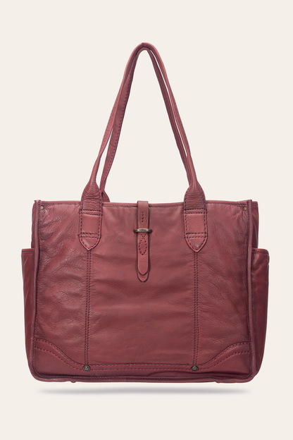 Campus Burgundy Tote | Frye Signature