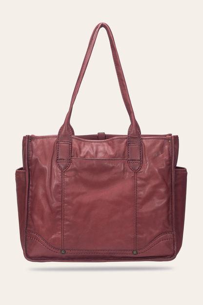 Campus Burgundy Tote | Frye Signature