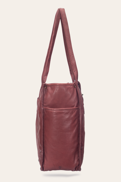 Campus Burgundy Tote | Frye Signature