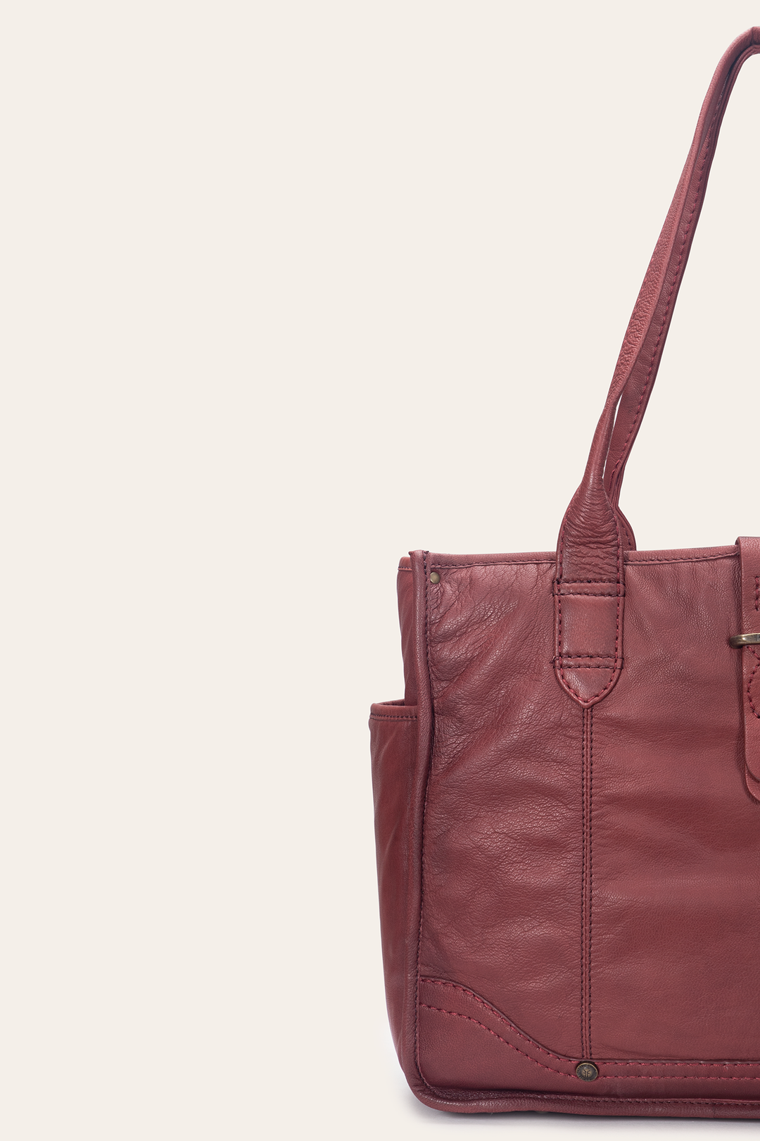 Campus Burgundy Tote | Frye Signature