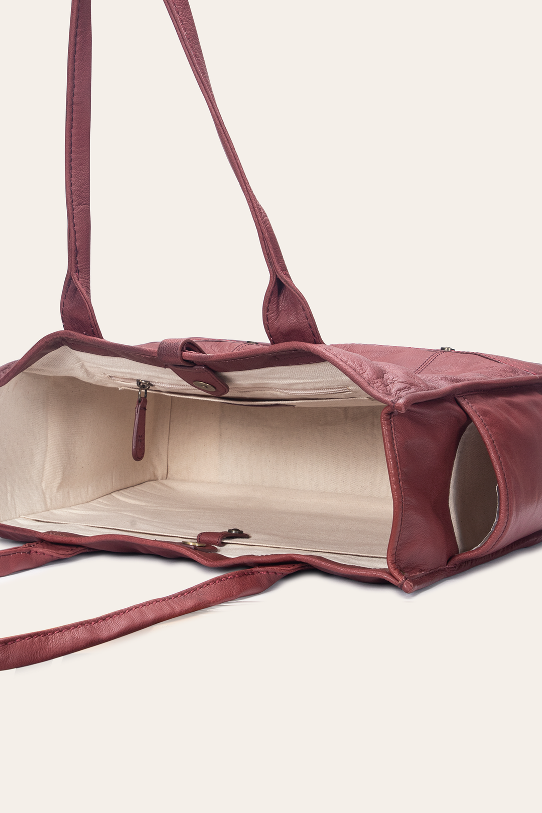 Campus Burgundy Tote | Frye Signature