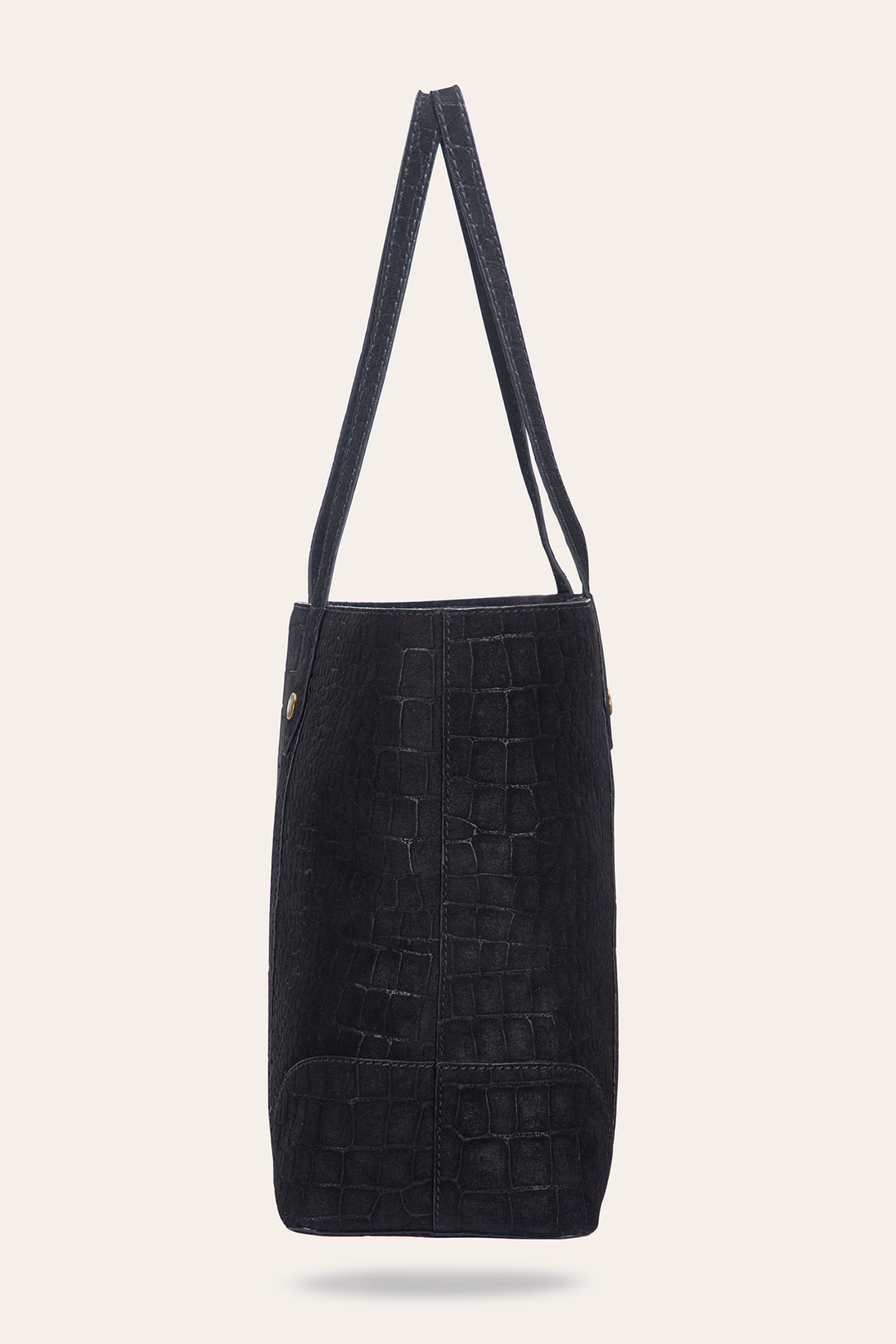 Melissa Sueded Croco Shopper in Black | Frye Hot Sale