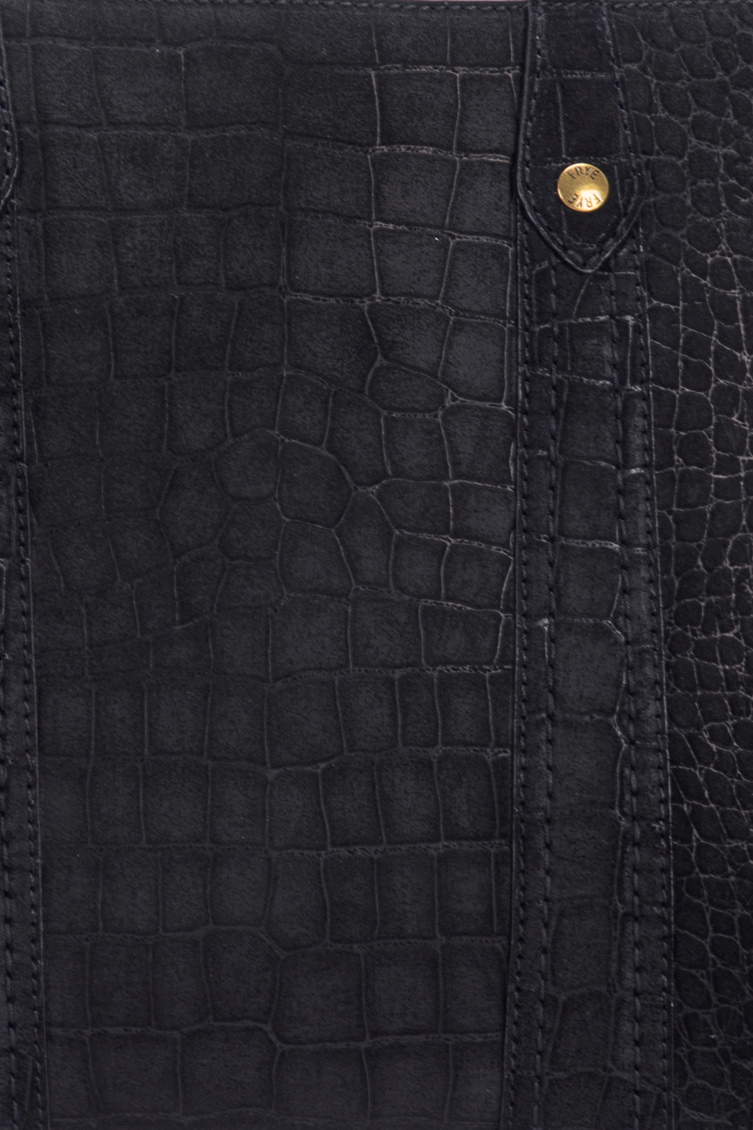 Melissa Sueded Croco Shopper in Black | Frye Hot Sale