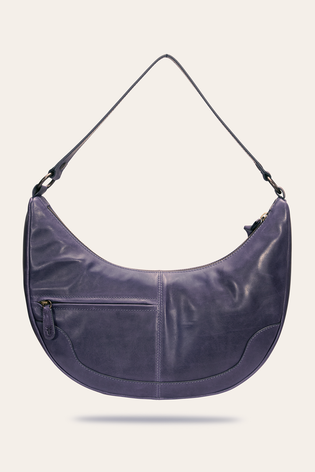 Melissa Crescent Hobo in Eggplant | Frye Premium