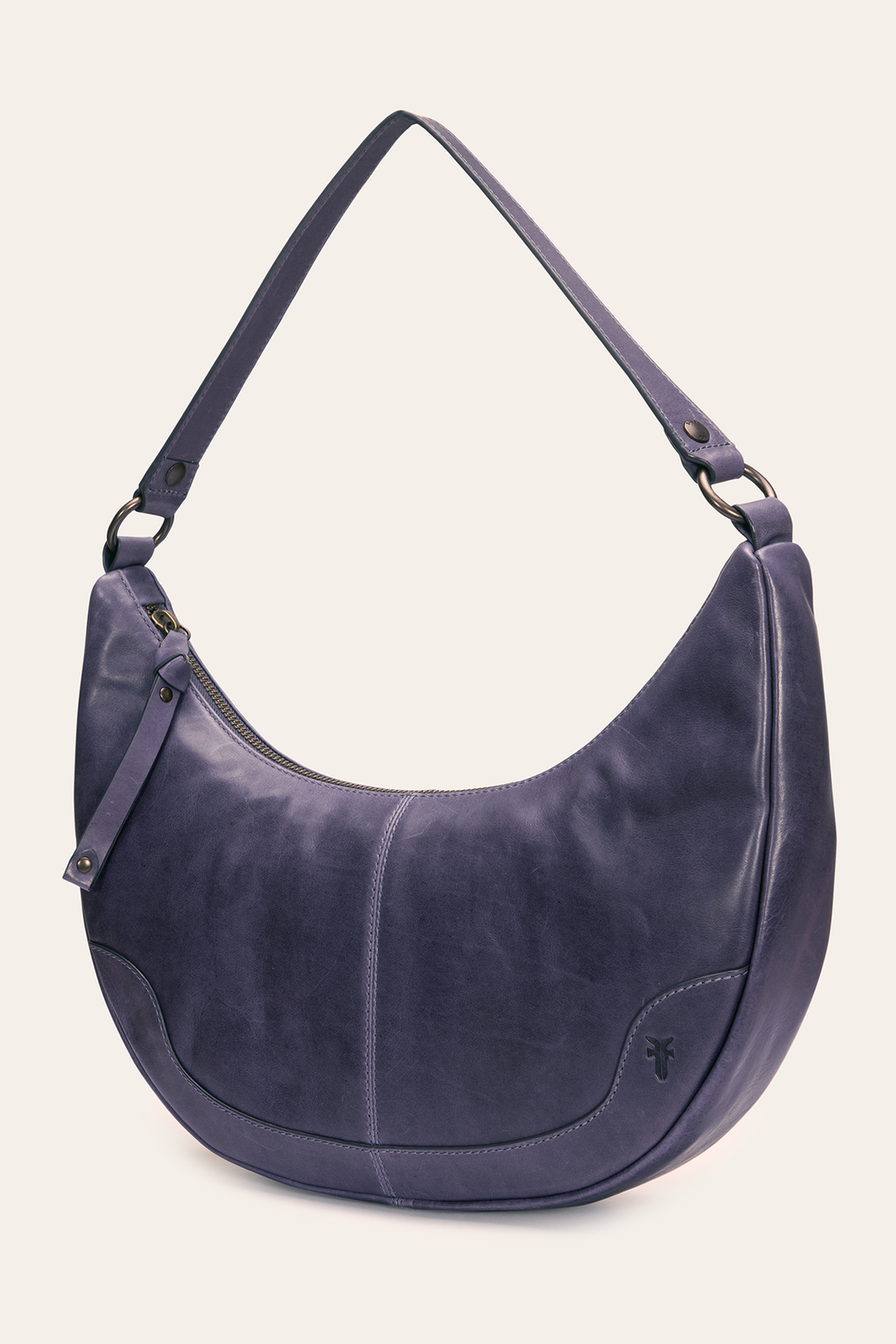 Melissa Crescent Hobo in Eggplant | Frye Premium