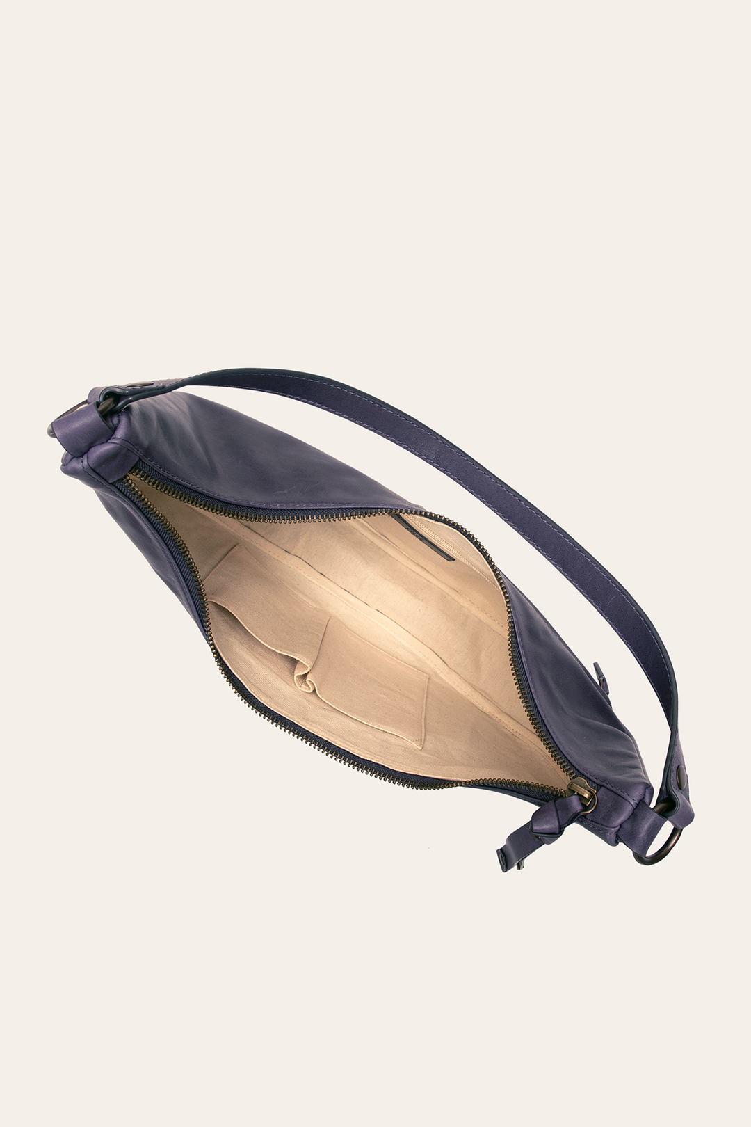 Melissa Crescent Hobo in Eggplant | Frye Premium