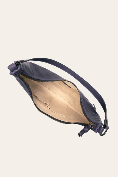 Melissa Crescent Hobo in Eggplant | Frye Premium