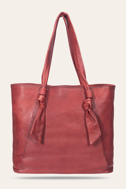 Nora Knotted Tote in Burgundy | Frye Recommended