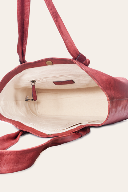Nora Knotted Tote in Burgundy | Frye Recommended