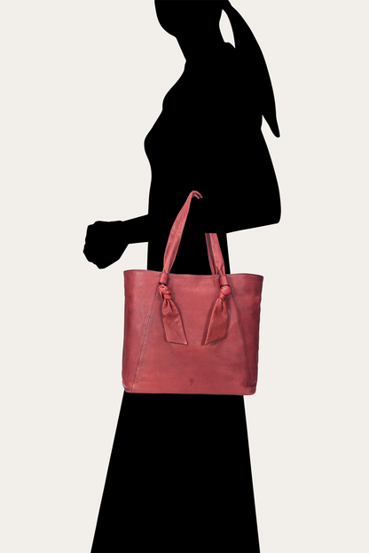 Nora Knotted Tote in Burgundy | Frye Recommended