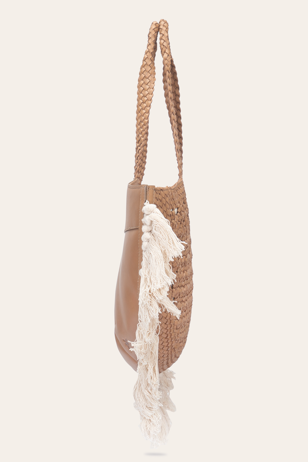 Women's Ella Tassel Tote Bag in Beige | Frye Discount