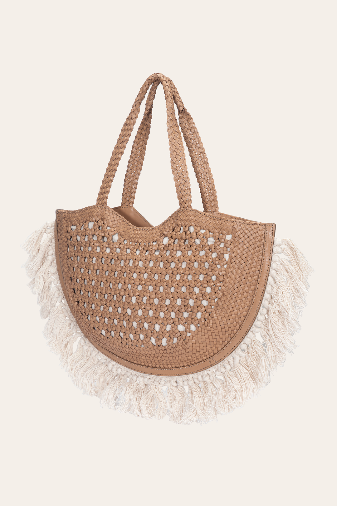 Women's Ella Tassel Tote Bag in Beige | Frye Discount