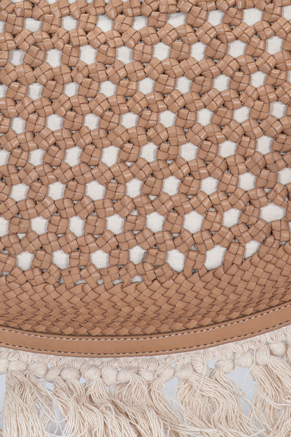Women's Ella Tassel Tote Bag in Beige | Frye Discount