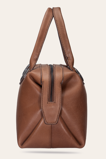 Women's Cheyenne Small Satchel Bag (Cognac) | Frye Trusted
