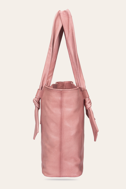 Women's Nora Knotted Tote Bag (Woodrose) | Frye Trusted