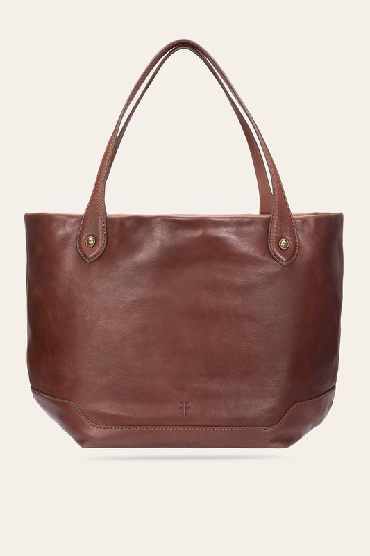 Kenzie Unlined Cognac Tote | Frye Quality