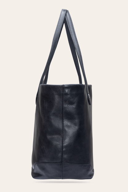 Kenzie Unlined Black Tote | Frye Featured