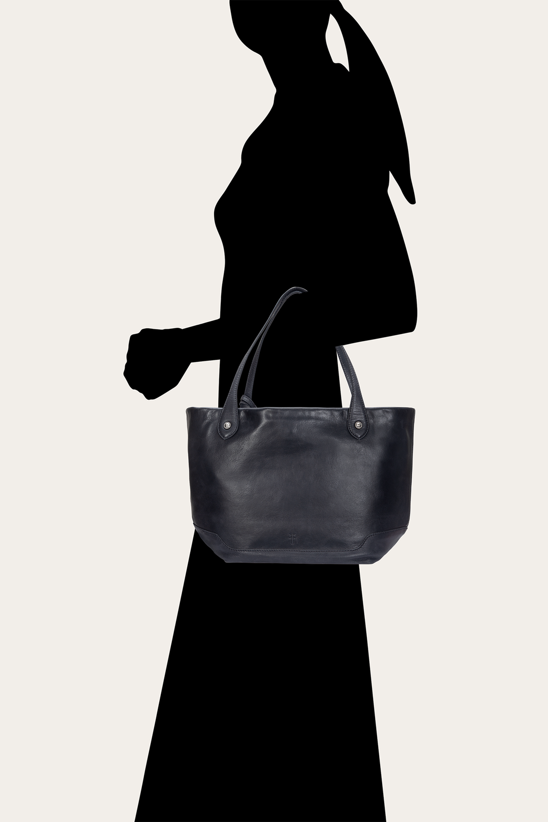 Kenzie Unlined Black Tote | Frye Featured