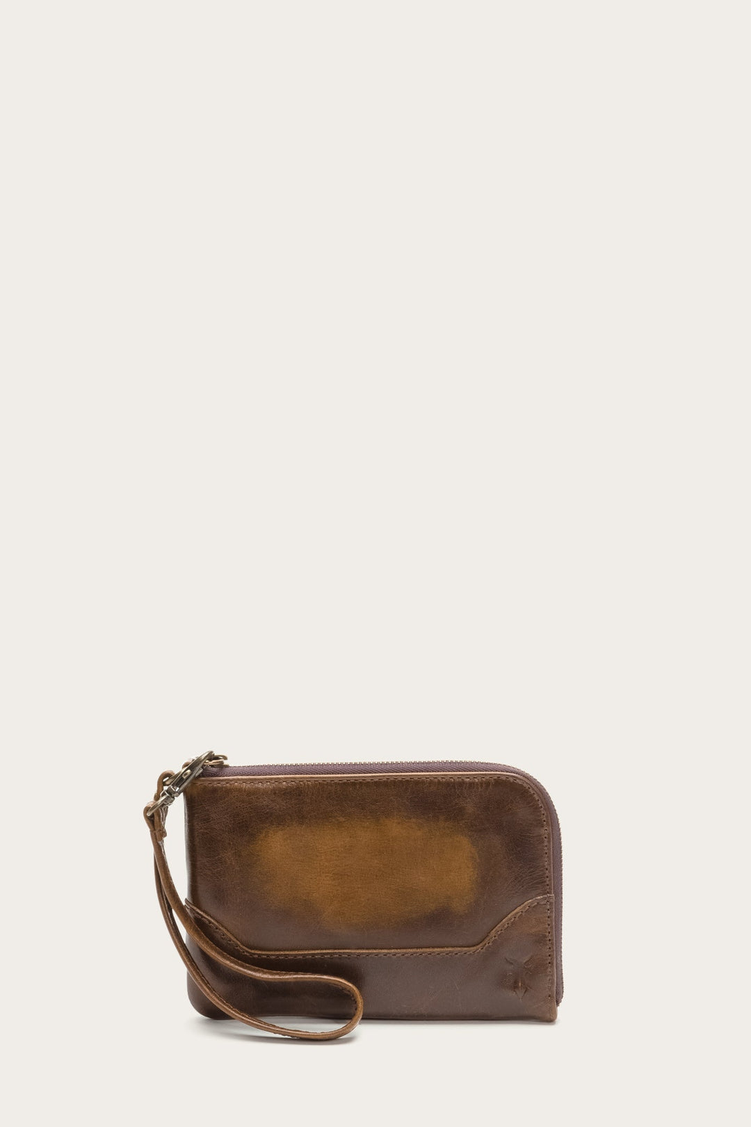 Melissa Dark Brown Wristlet | Frye Great Value