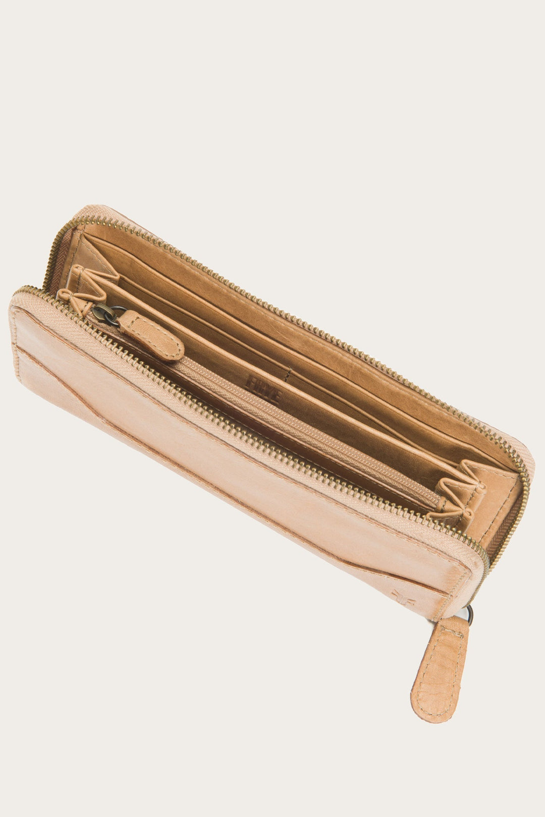 Melissa Beige Zip Wallet | Frye Trending