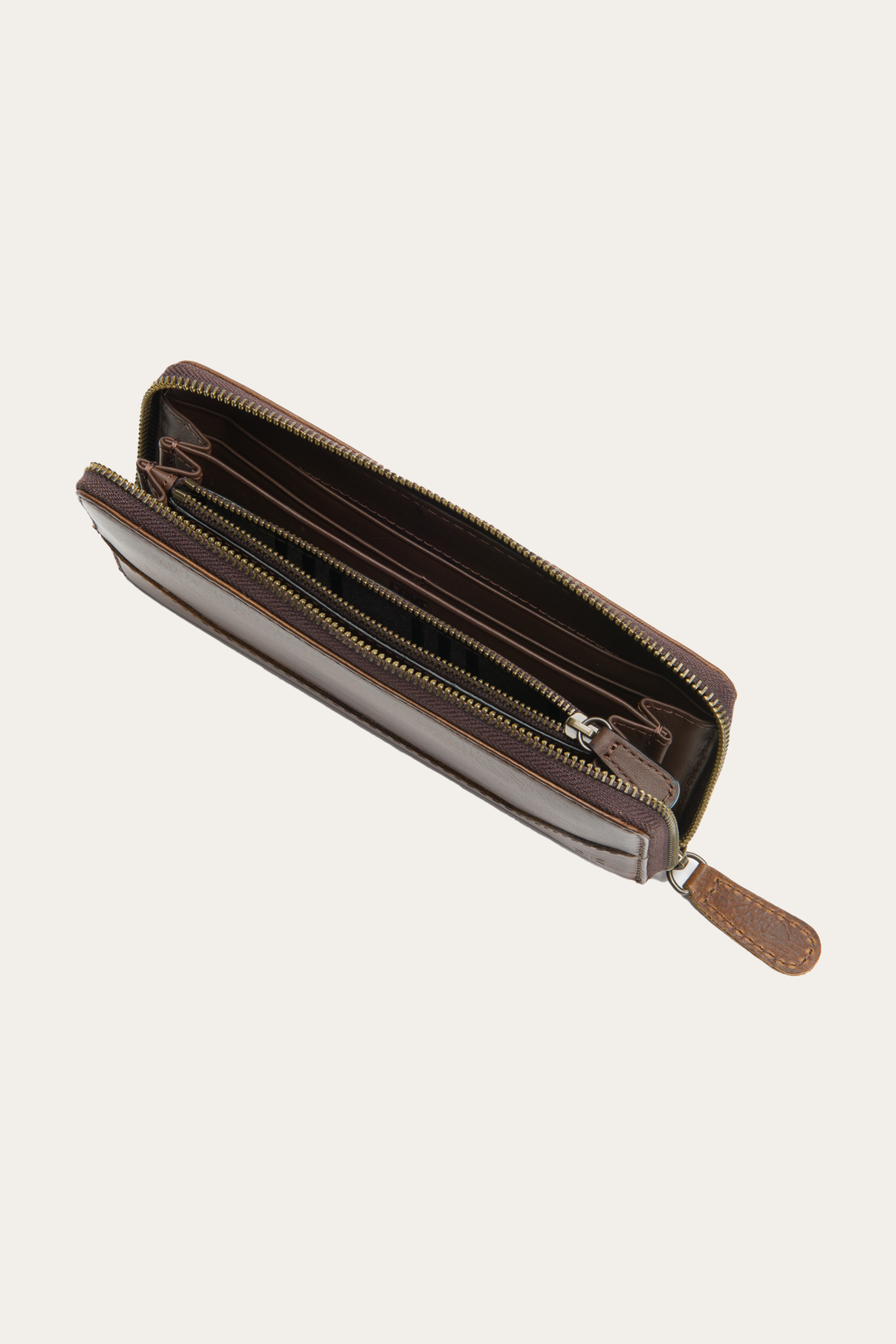 Melissa Dark Brown Zip Wallet | Frye Great Value