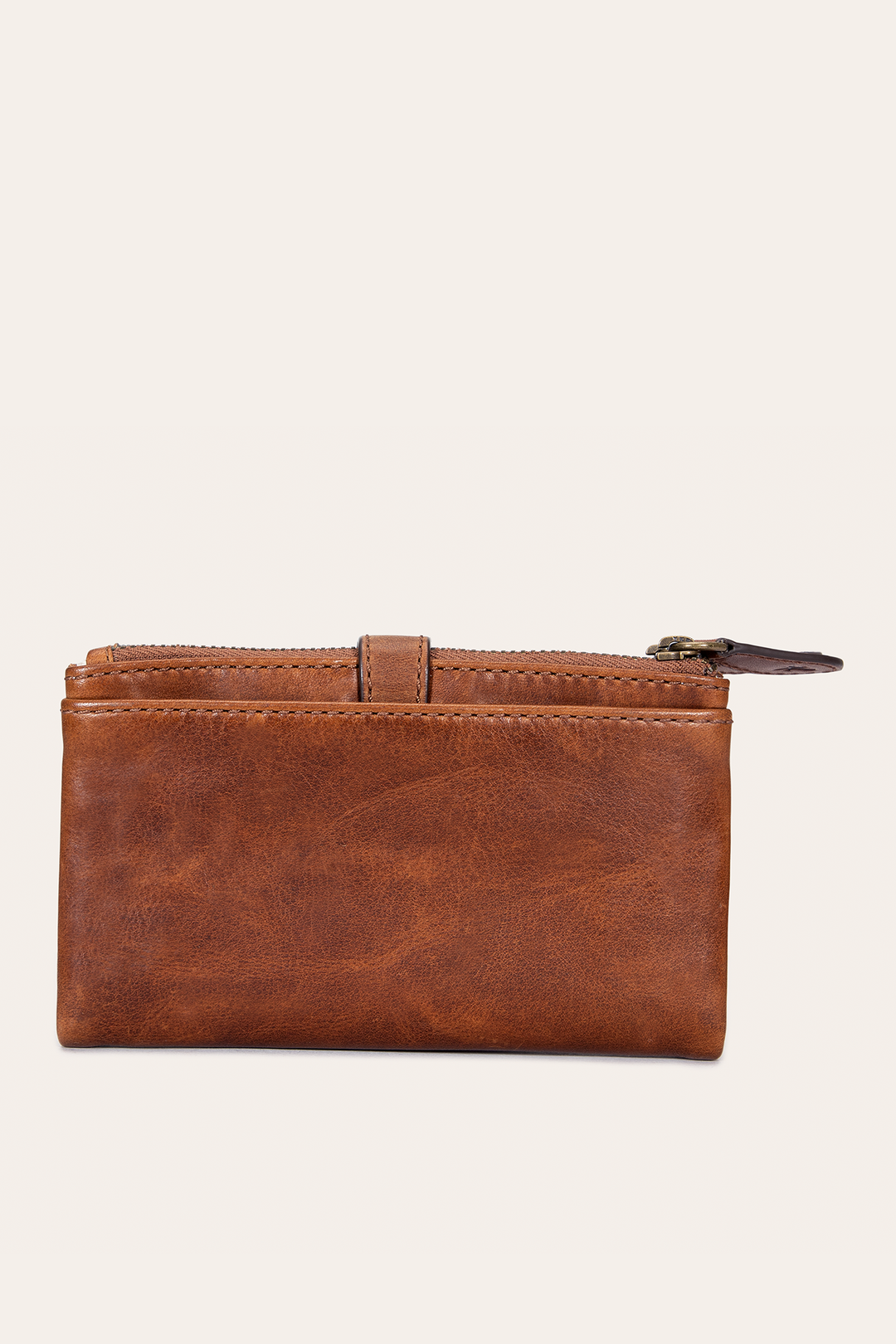 Melissa Cognac Double Zip Wallet | Frye Trusted