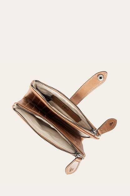 Melissa Beige Double Zip Wallet | Frye Featured