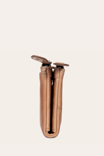 Melissa Beige Double Zip Wallet | Frye Featured