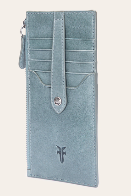Melissa Sky Blue Snap Card Wallet | Frye Trusted