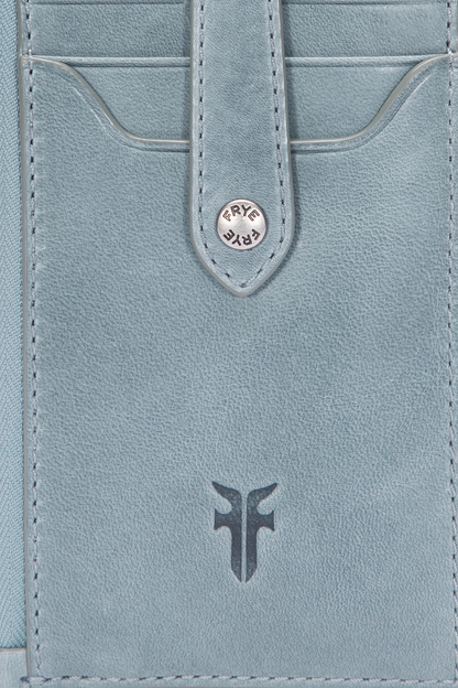 Melissa Sky Blue Snap Card Wallet | Frye Trusted